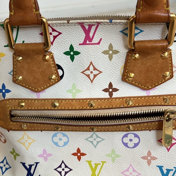Louis Vuitton Alma Multicolor White Monogram - Picture 3 of 13